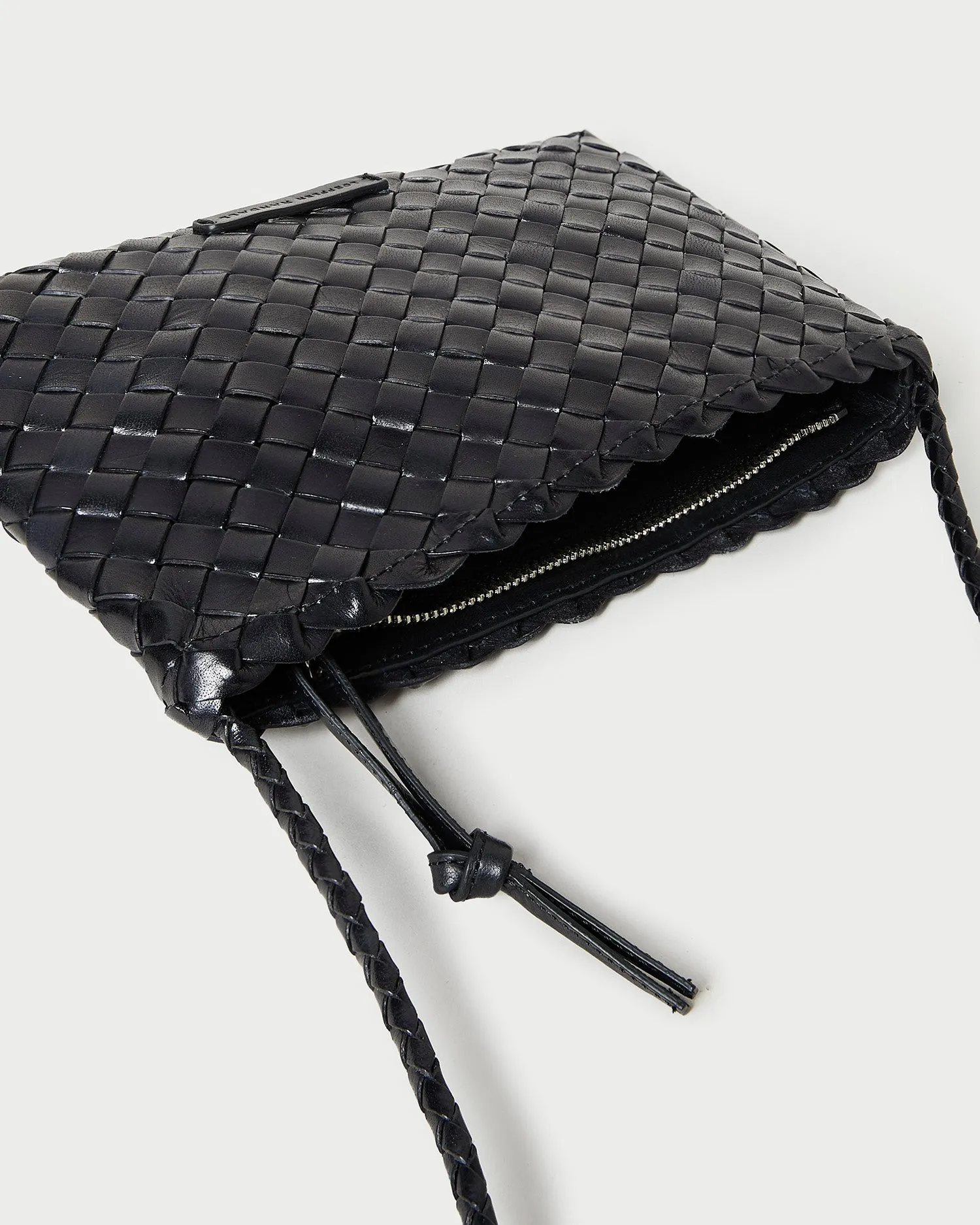 Marison Black Woven Crossbody
