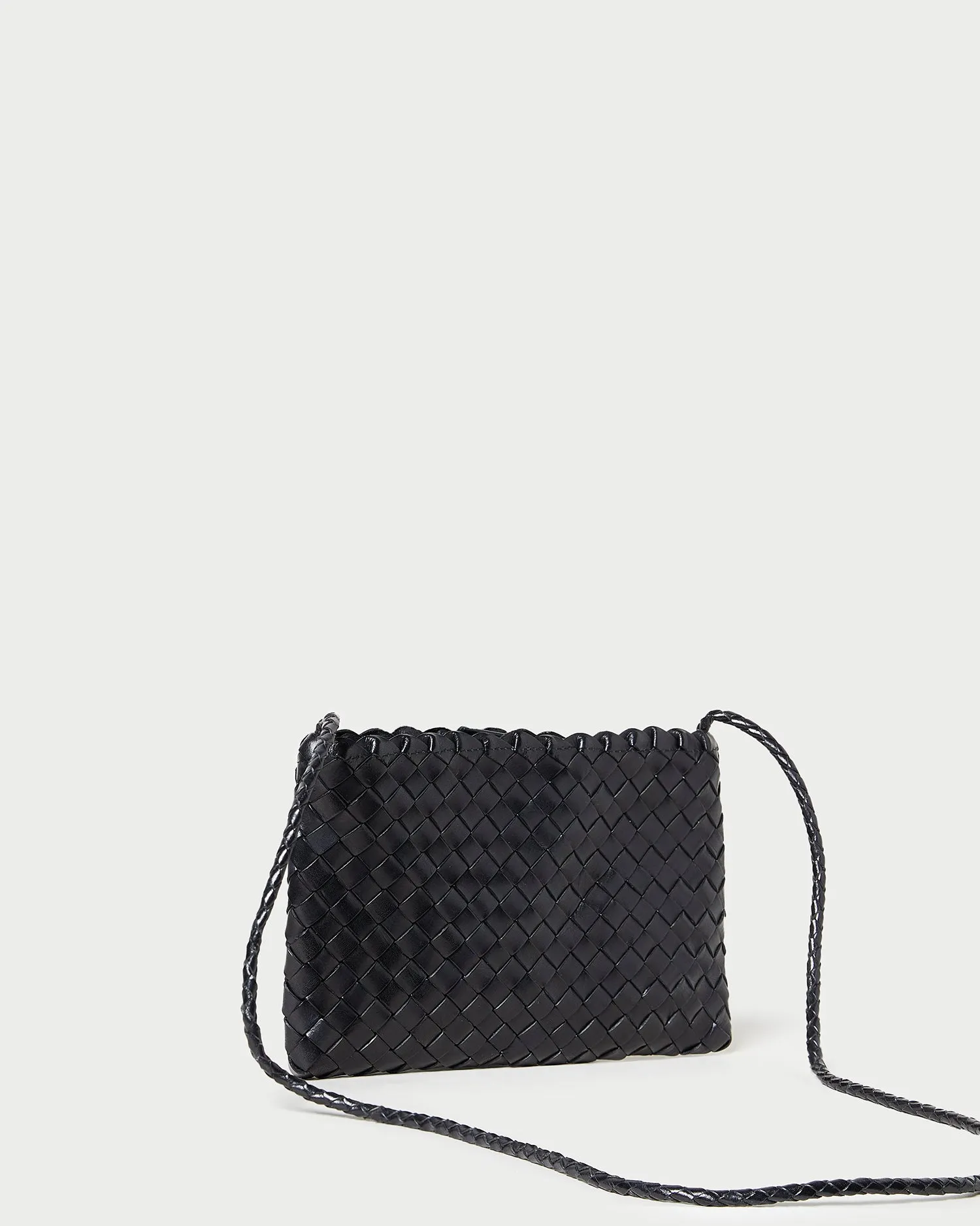 Marison Black Woven Crossbody