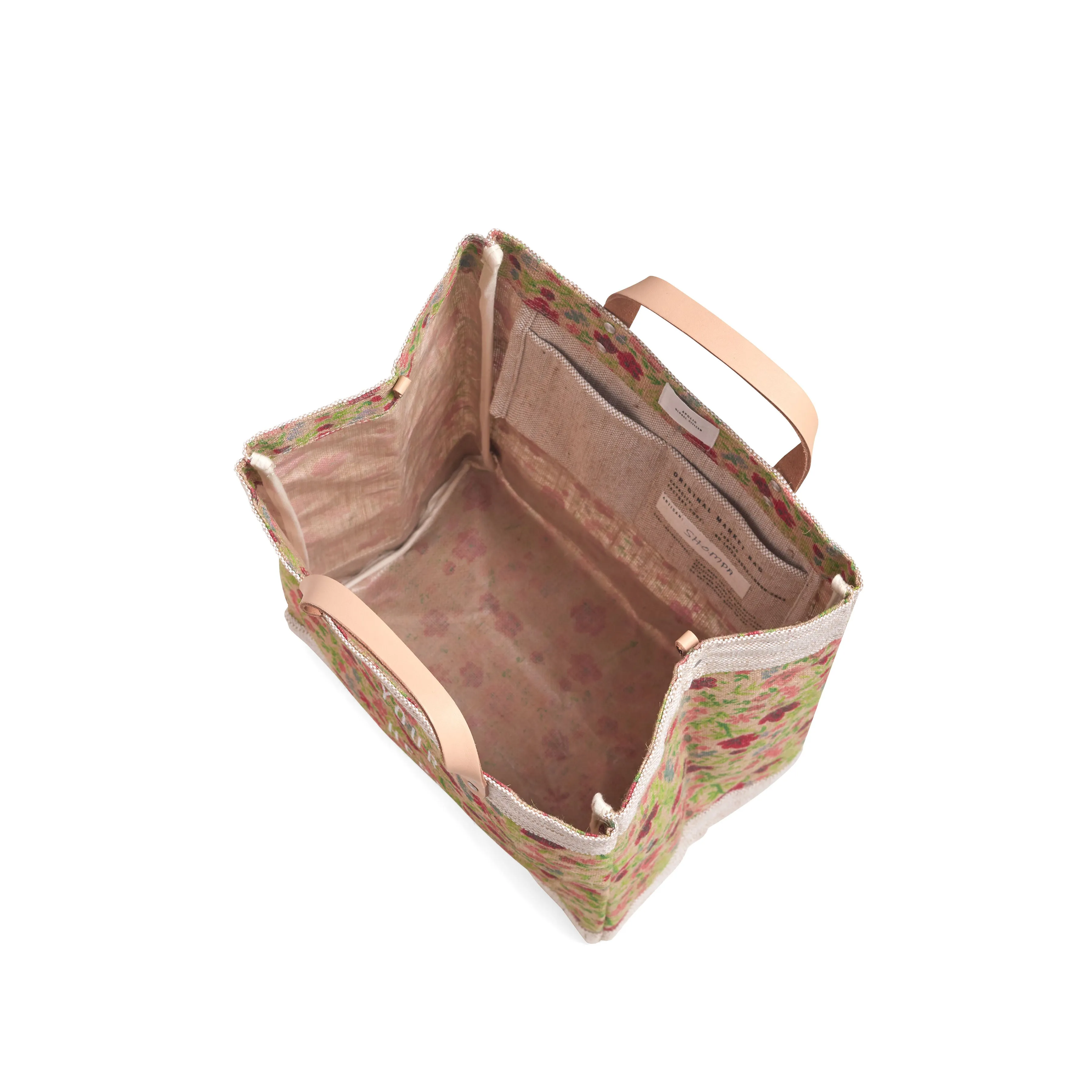 Market Bag in Floret with Strap by Amy Logsdon
