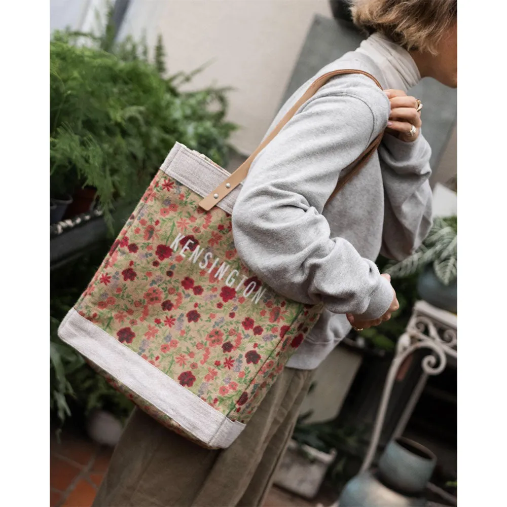 Market Bag in Floret with Strap by Amy Logsdon