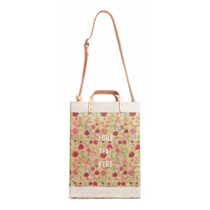 Market Bag in Floret with Strap by Amy Logsdon