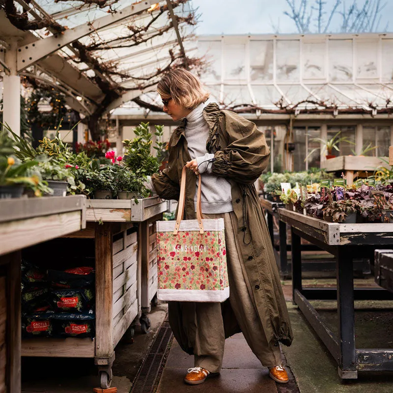 Market Bag in Floret with Strap by Amy Logsdon