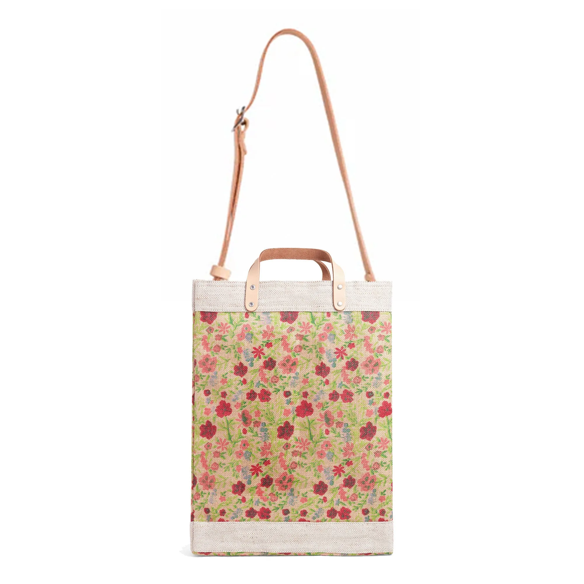 Market Bag in Floret with Strap by Amy Logsdon