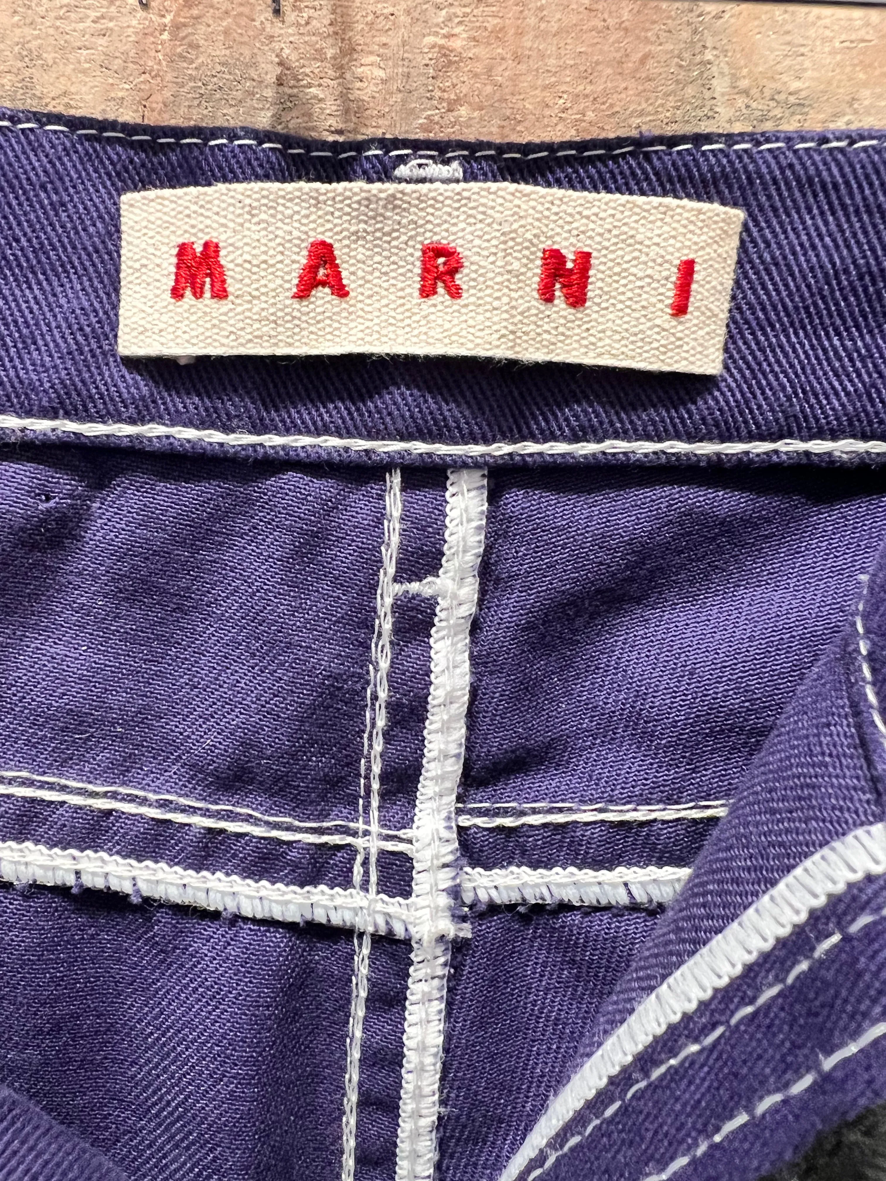 Marni Size Large Purple Jeans