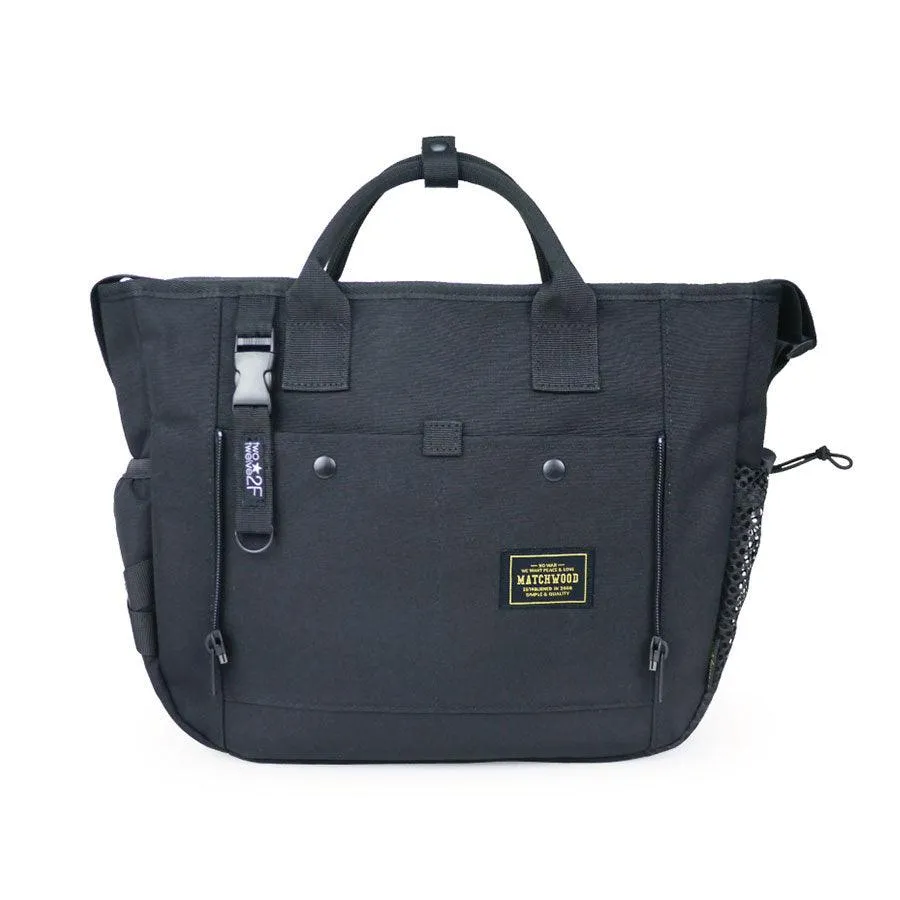 MATCHWOOD Military 3way Tote - Black