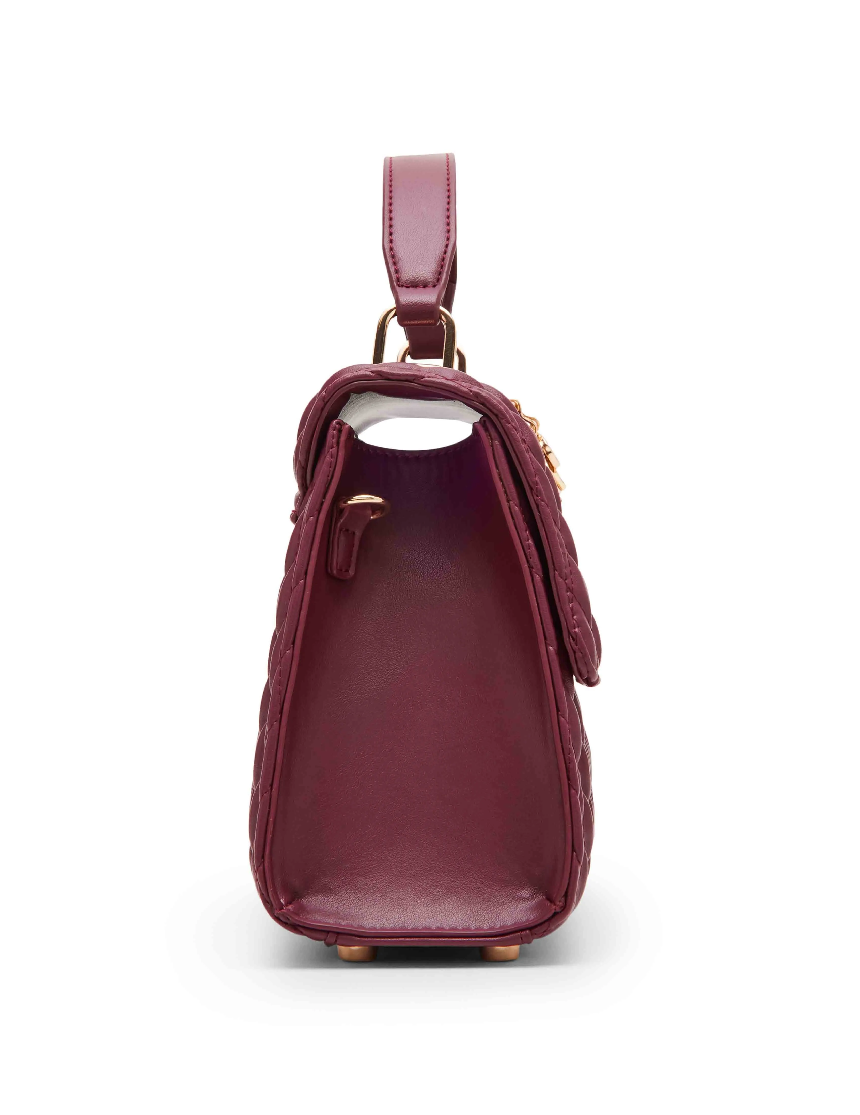 Medium ruched flap top handle with convertible strap