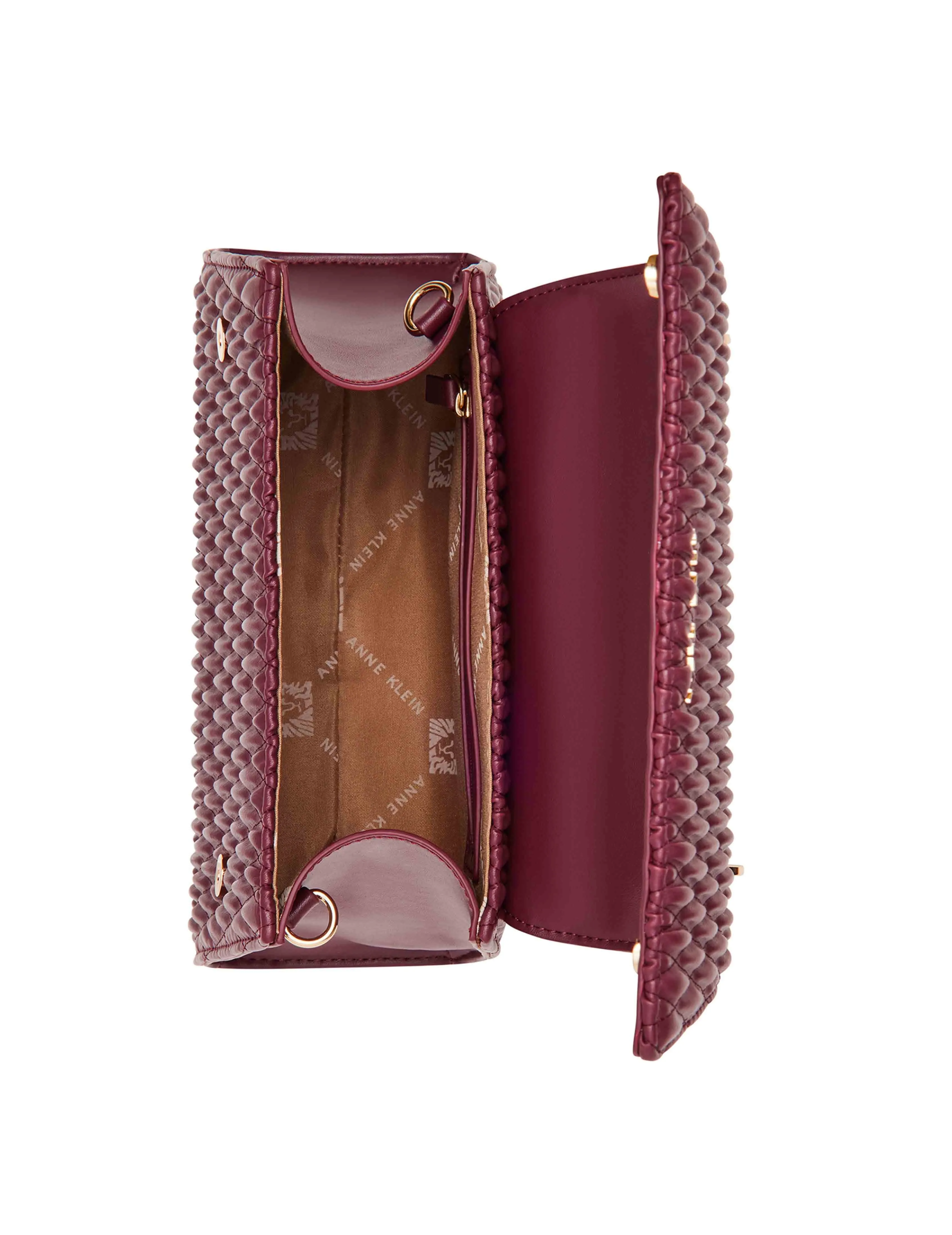 Medium ruched flap top handle with convertible strap