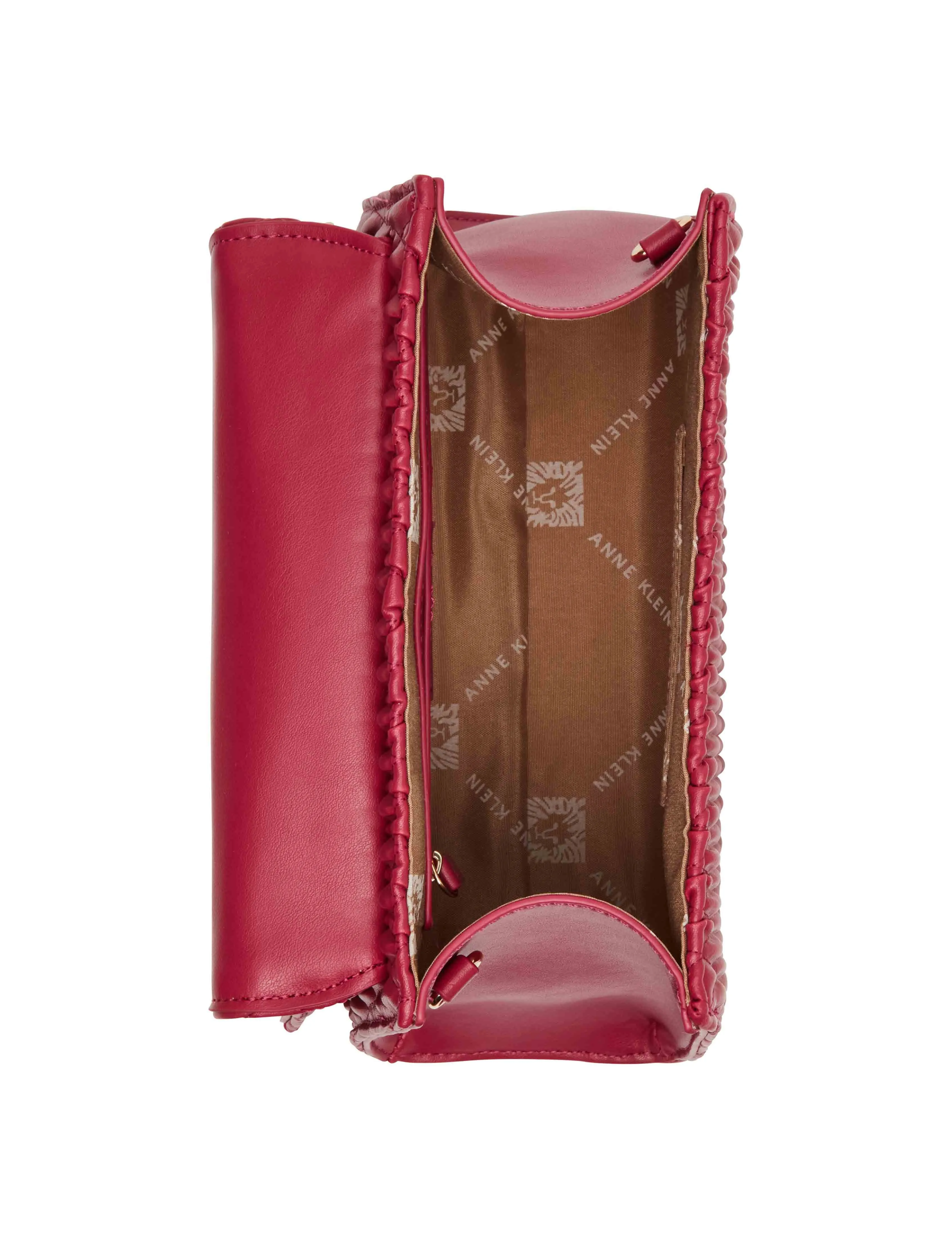 Medium ruched flap top handle with convertible strap