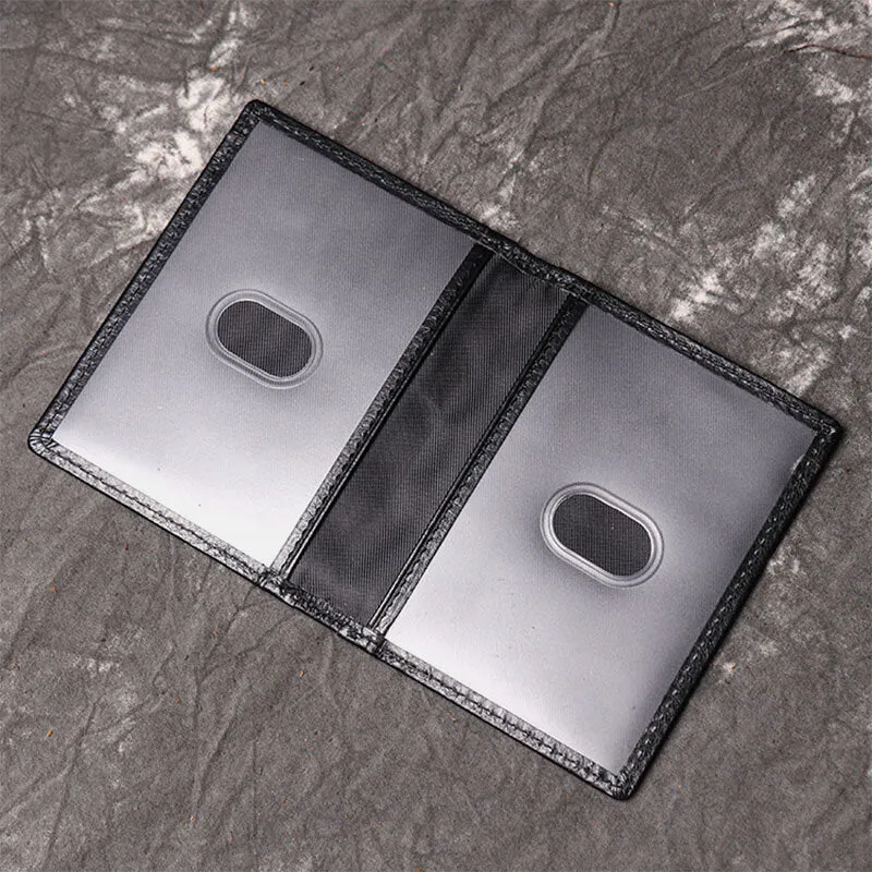 Men Genuine Leather Cowhide Multi-slot Card Case License Pocket Card Holder Wallet