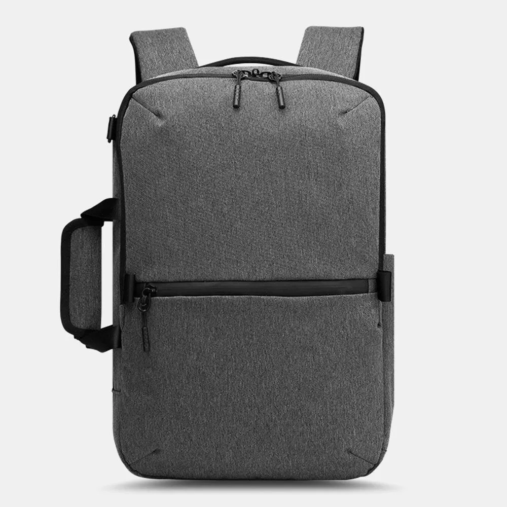 Men Large Capacity Waterproof Detachable Shoulder Strap 15.6 Inch Laptops Case Backpack Shoulder Bag Crossbody Bag