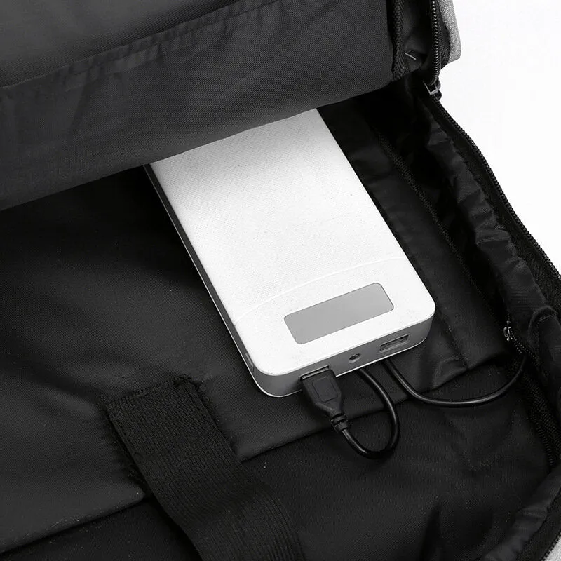 Men Large Capacity With USB Charging Business Travel Outdoor School Bag 14 Inch Laptop Bag Backpack