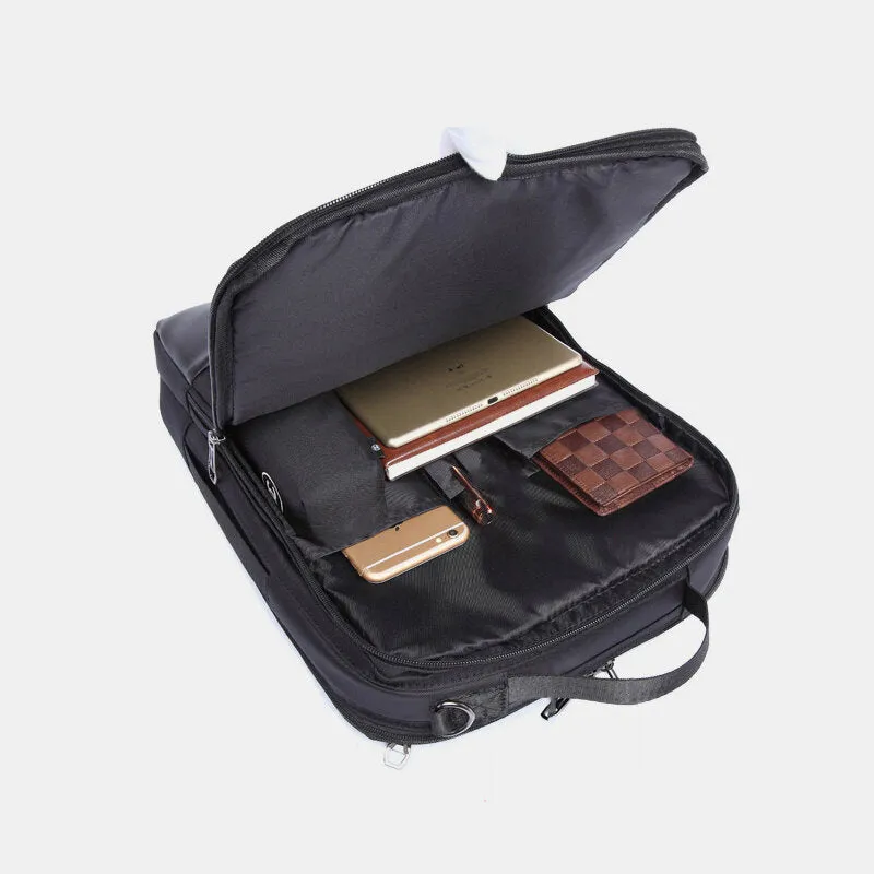 Men Multi-carry Waterproof Convertible 15.6 Inch Laptop Bag Crossbody Bag Shoulder Bag Handbag Backpack