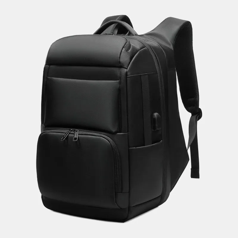 Men Multi-layer Space Large Capacity 17 Inch Laptop Business Work Bag With USB Charging Anti-theft Backpack