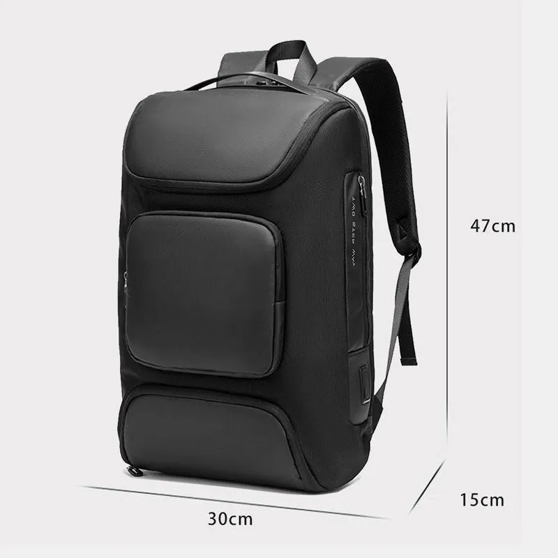 Men Multifunction Multi-pocket USB Charging Chest Bag Large Capacity 15.6 Inch Laptop Bag Crossbody Bags Shoulder Bag