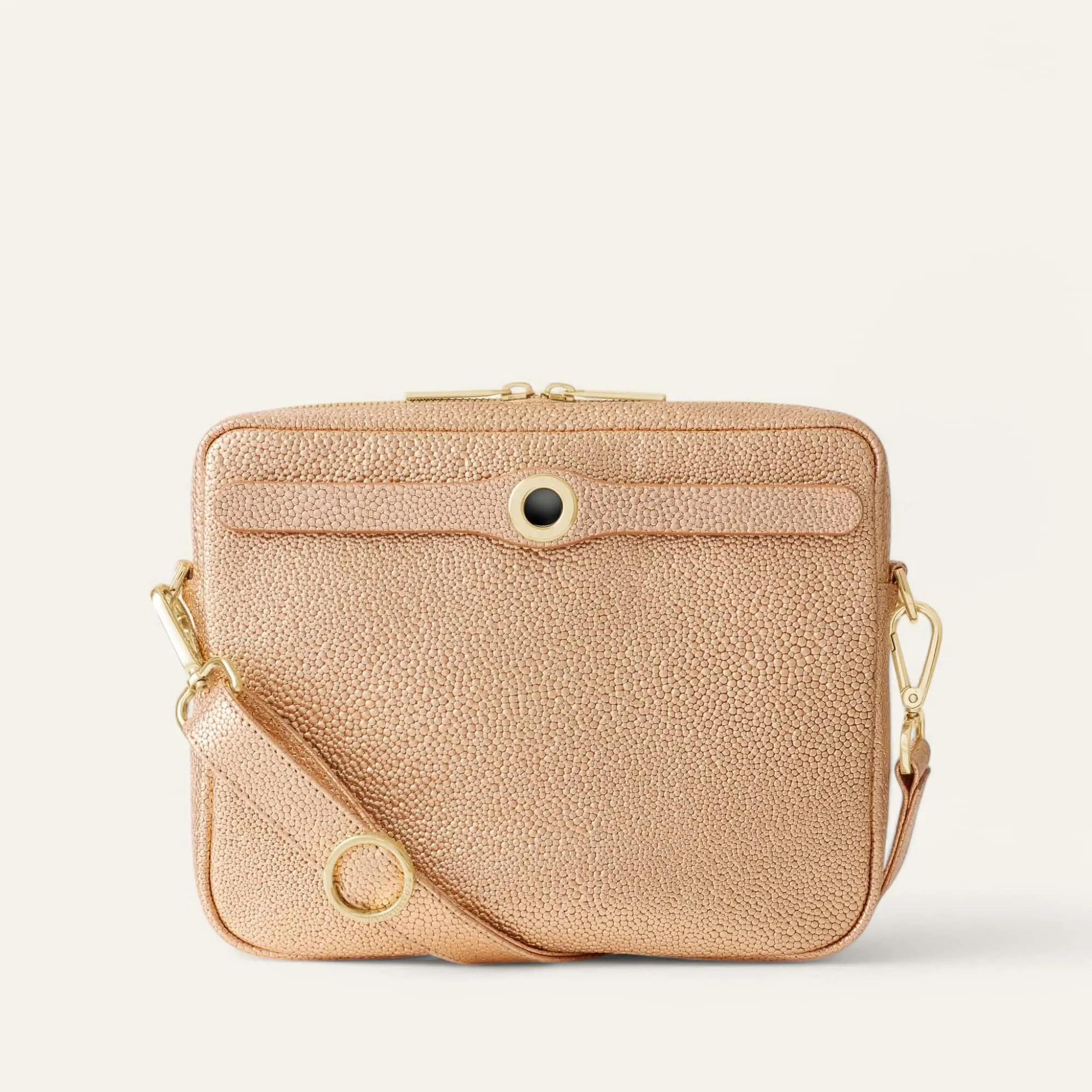 Mia Crossbody | Blush Rose with Gold hardware
