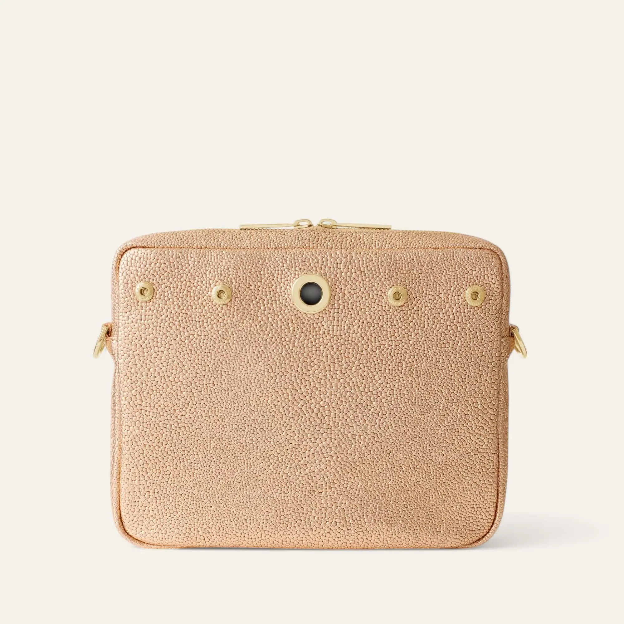 Mia Crossbody | Blush Rose with Gold hardware