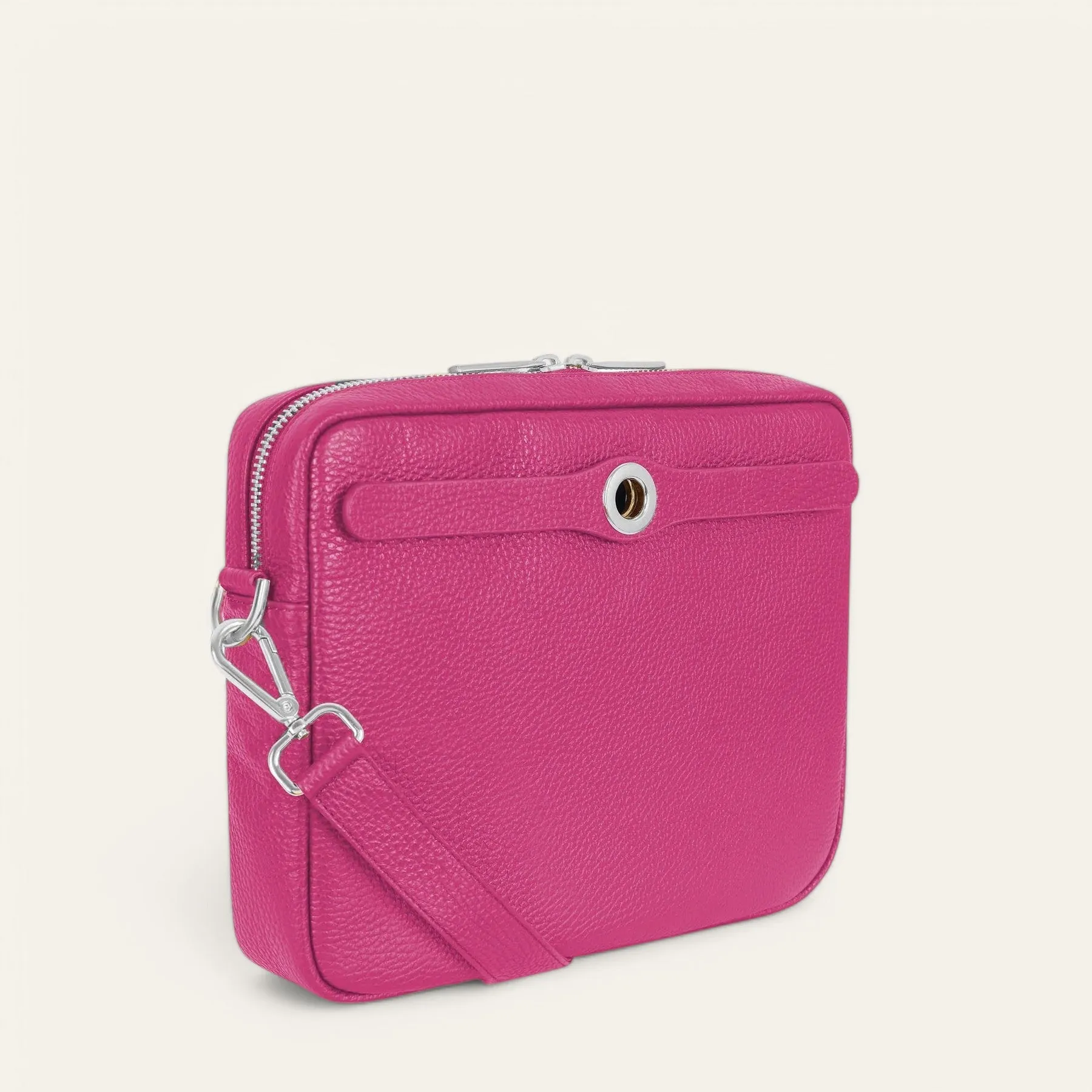 Mia Crossbody | Pink Kiss with Silver hardware