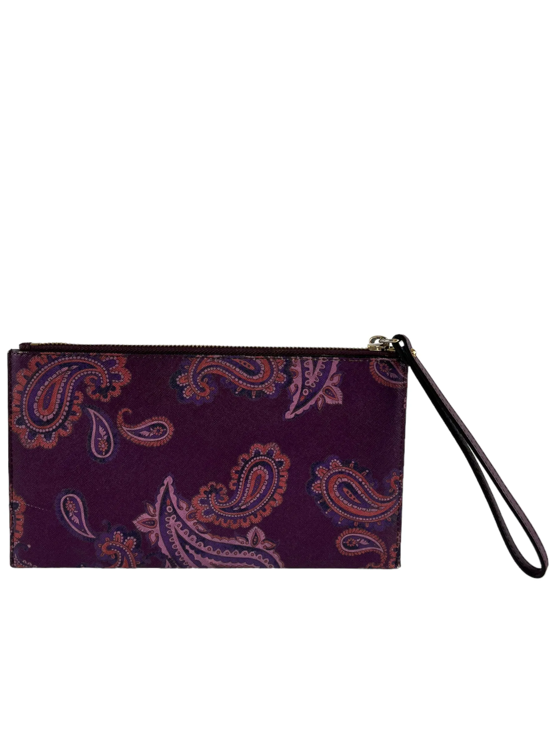 Michael Kors Purple Leather Clutch