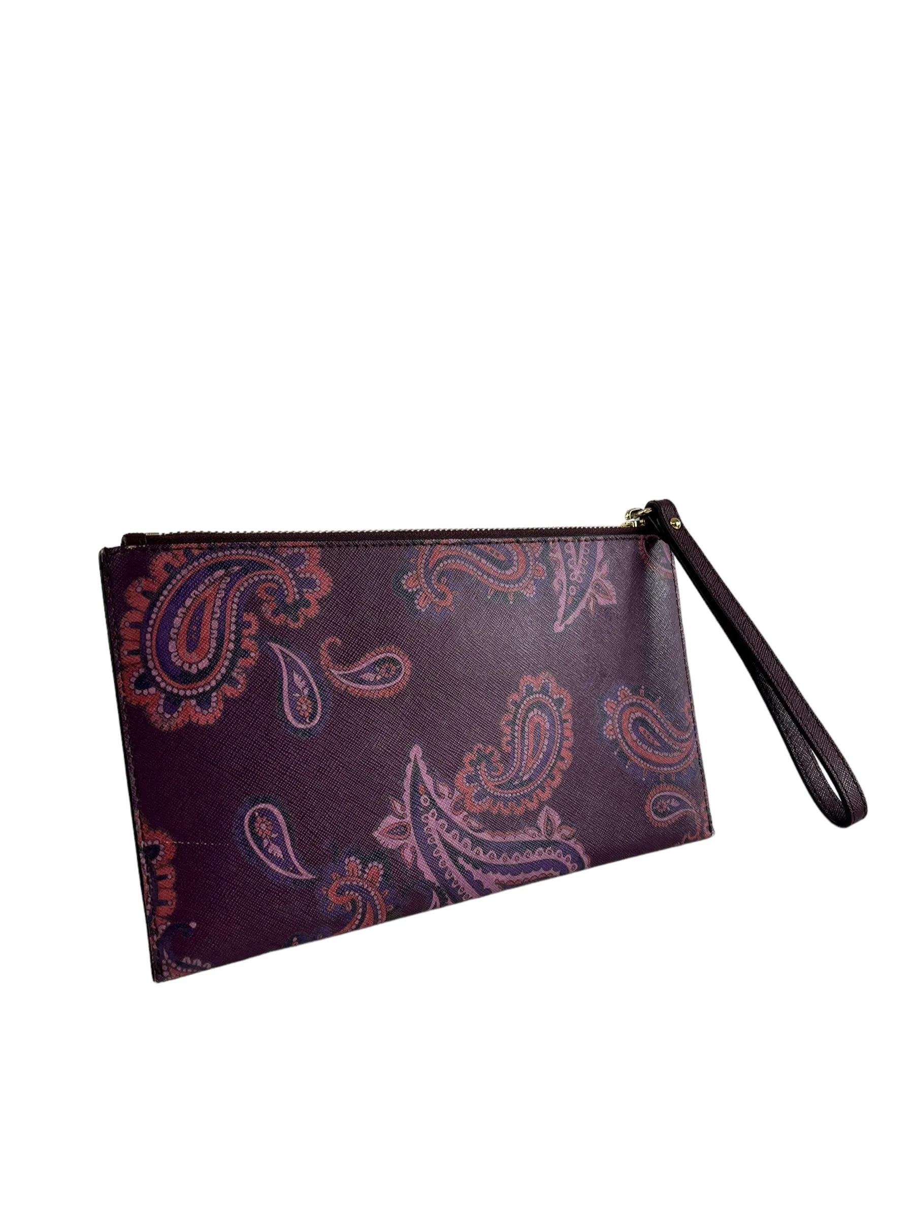 Michael Kors Purple Leather Clutch