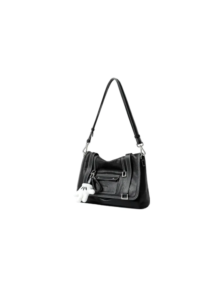 Mickey Mouse Palm Leather Large Crossbody and Shoulder Bag