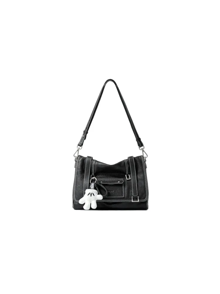 Mickey Mouse Palm Leather Large Crossbody and Shoulder Bag