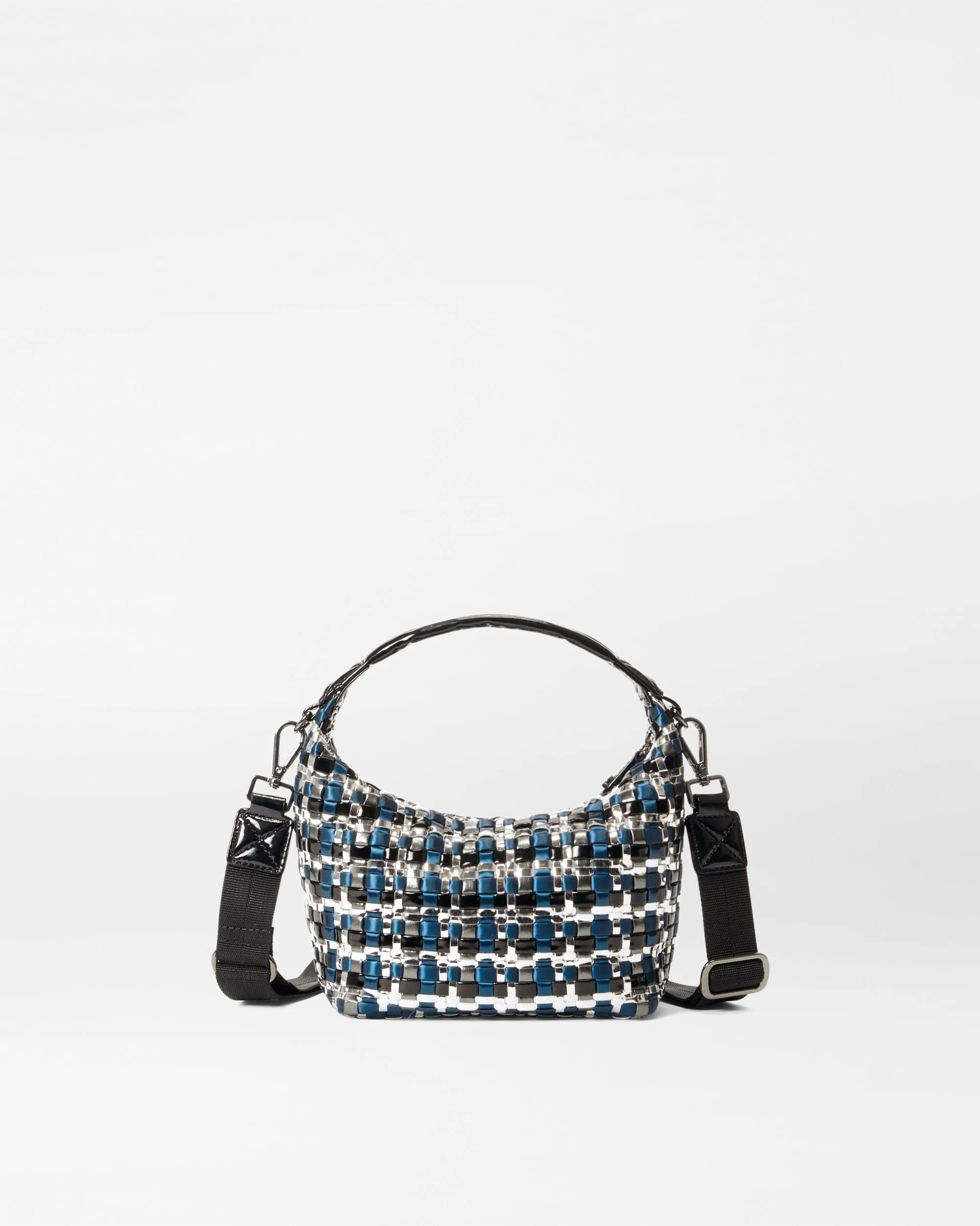 Midnight Woven Woven Mini Hobo