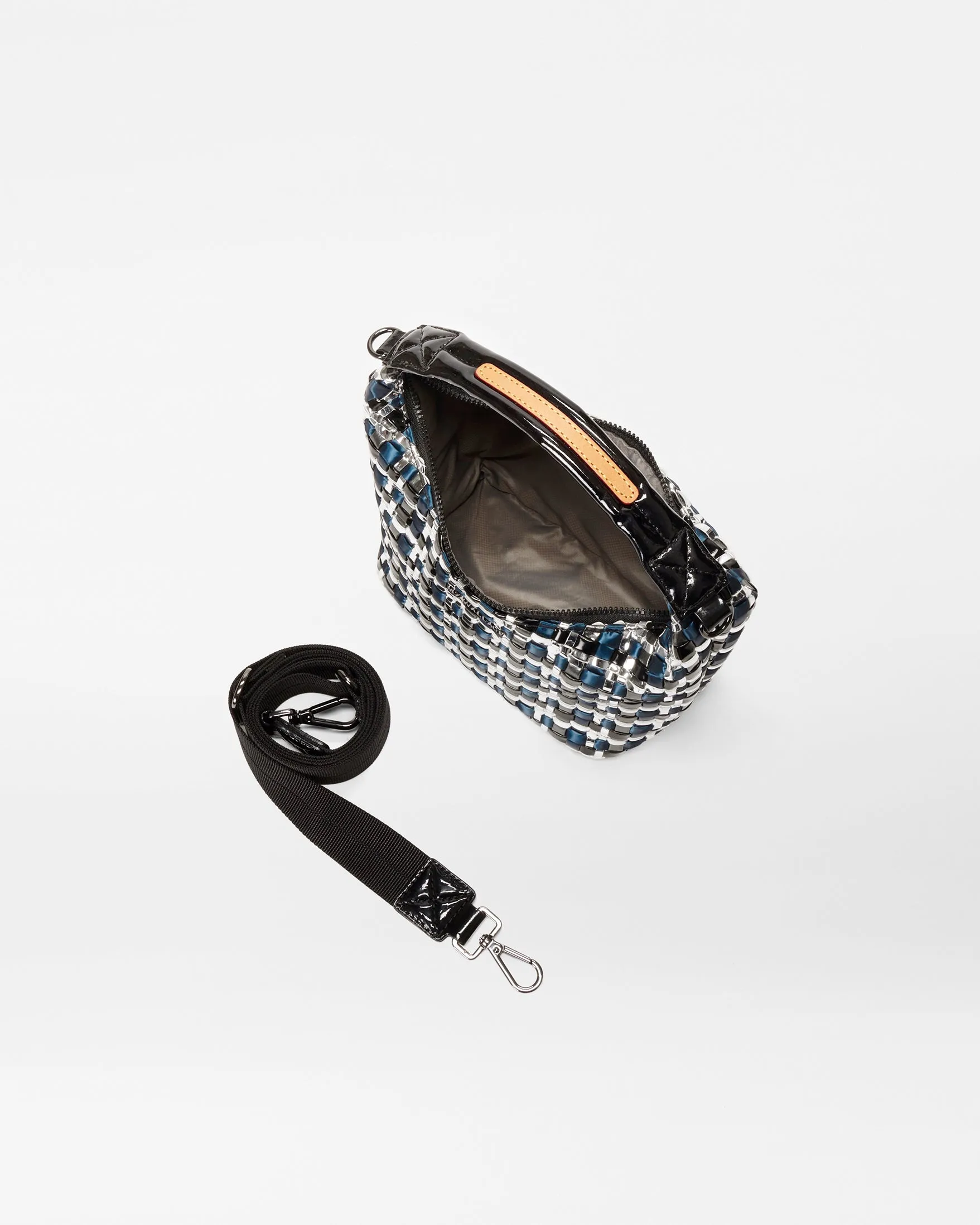 Midnight Woven Woven Mini Hobo
