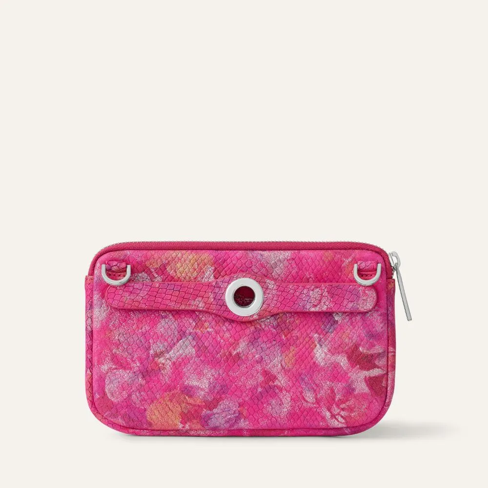 Millie Pouch | Paradise Petal with Silver hardware