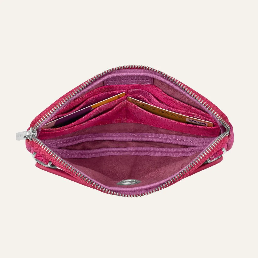 Millie Pouch | Paradise Petal with Silver hardware