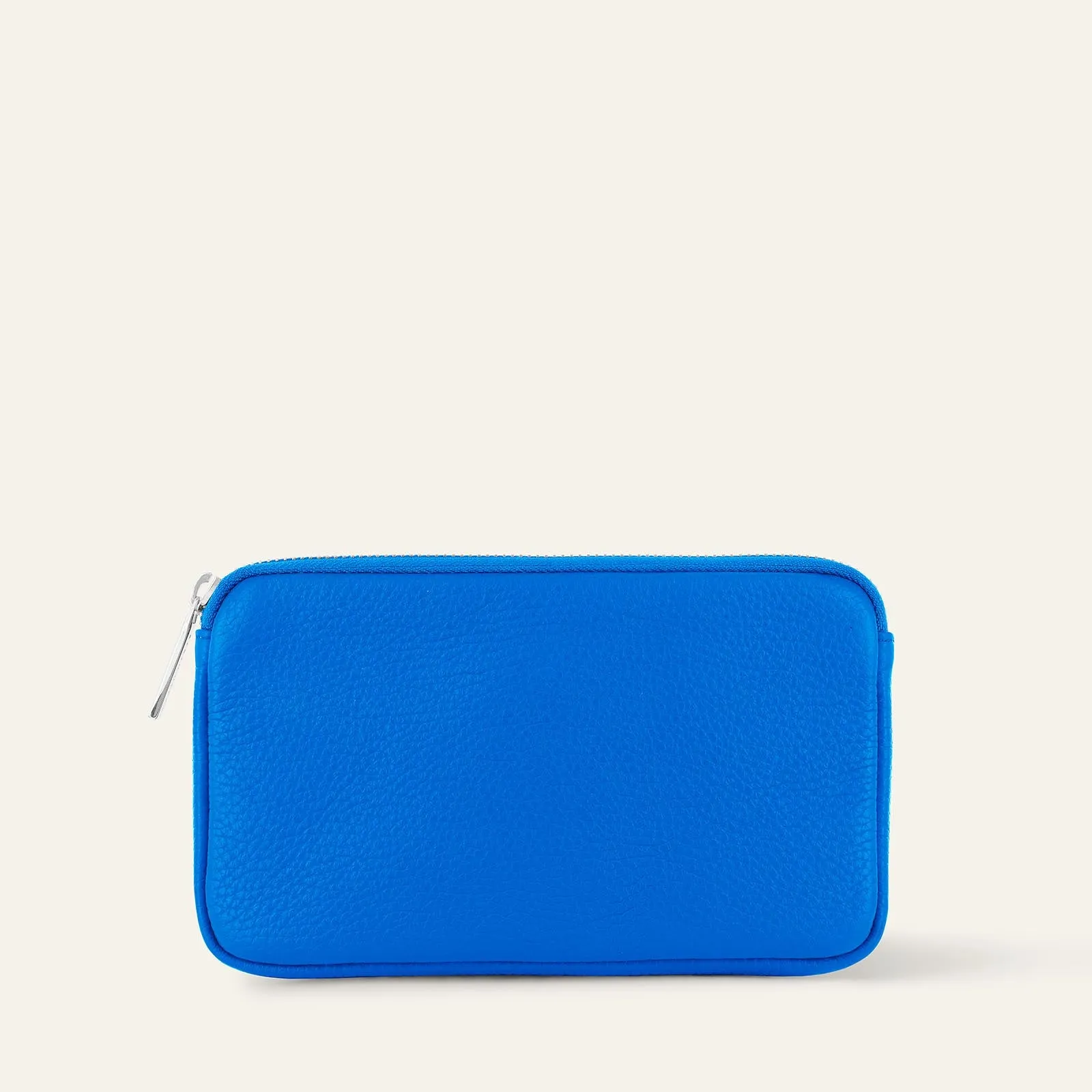 Millie Pouch | Sapphire with Silver hardware