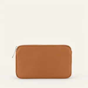 Millie Pouch | Tan with Silver hardware