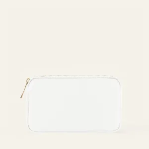 Millie Pouch | White with Gold hardware