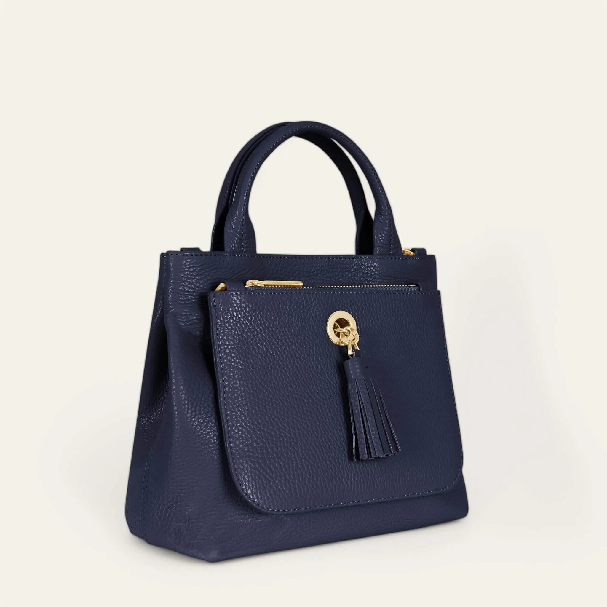 Mini D Tote | Space with Gold hardware