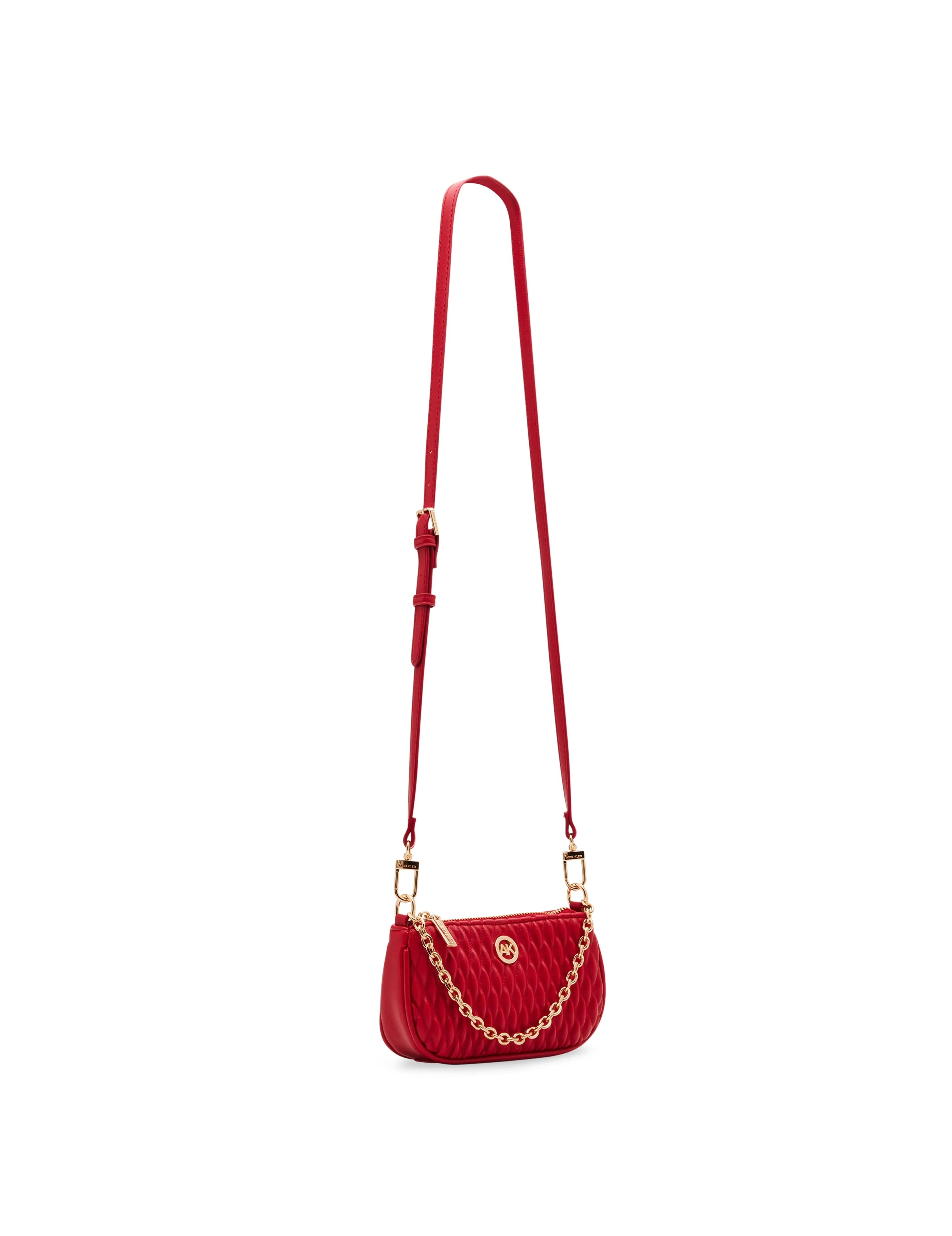 Mini Ruched Crossbody With Chain Swag
