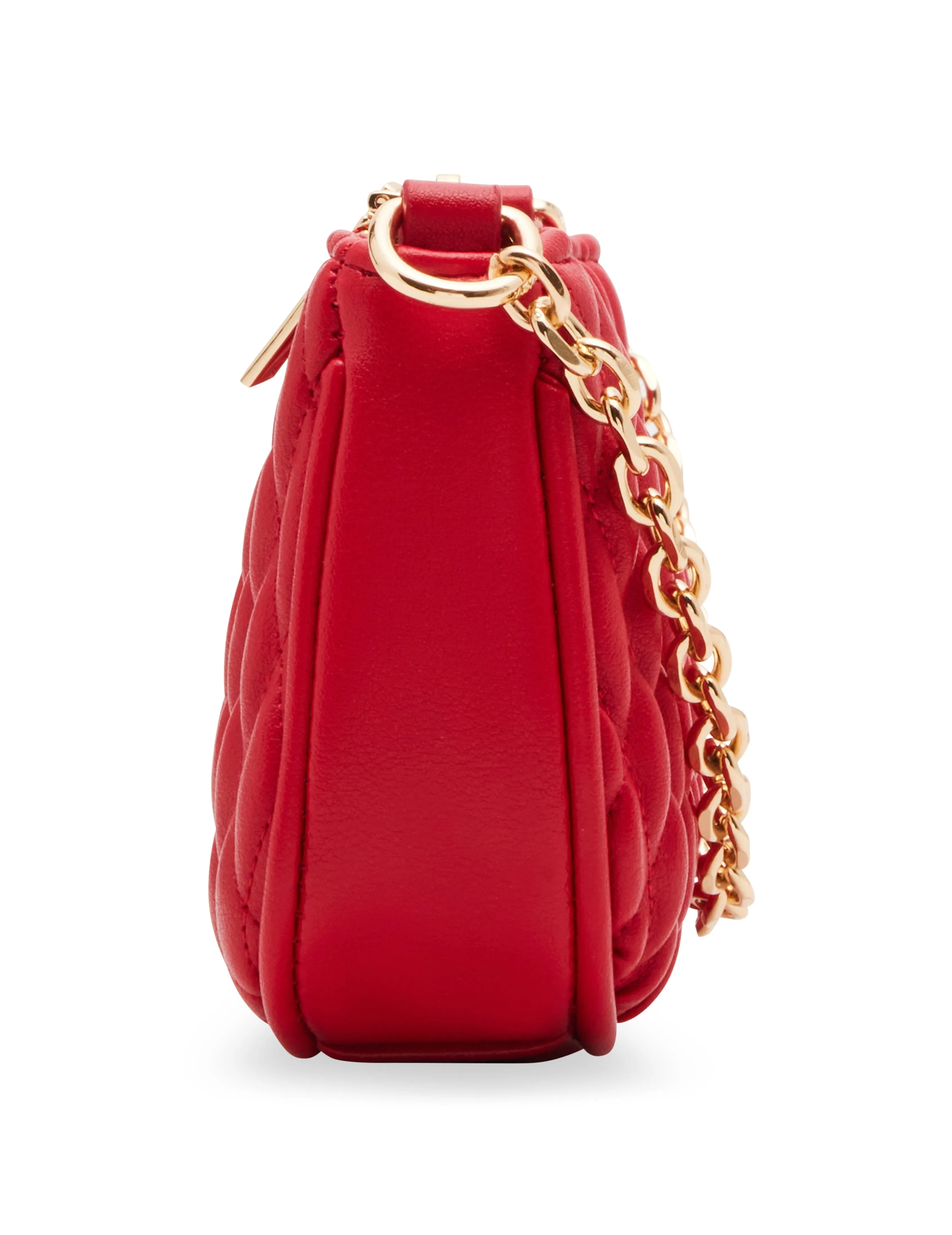 Mini Ruched Crossbody With Chain Swag