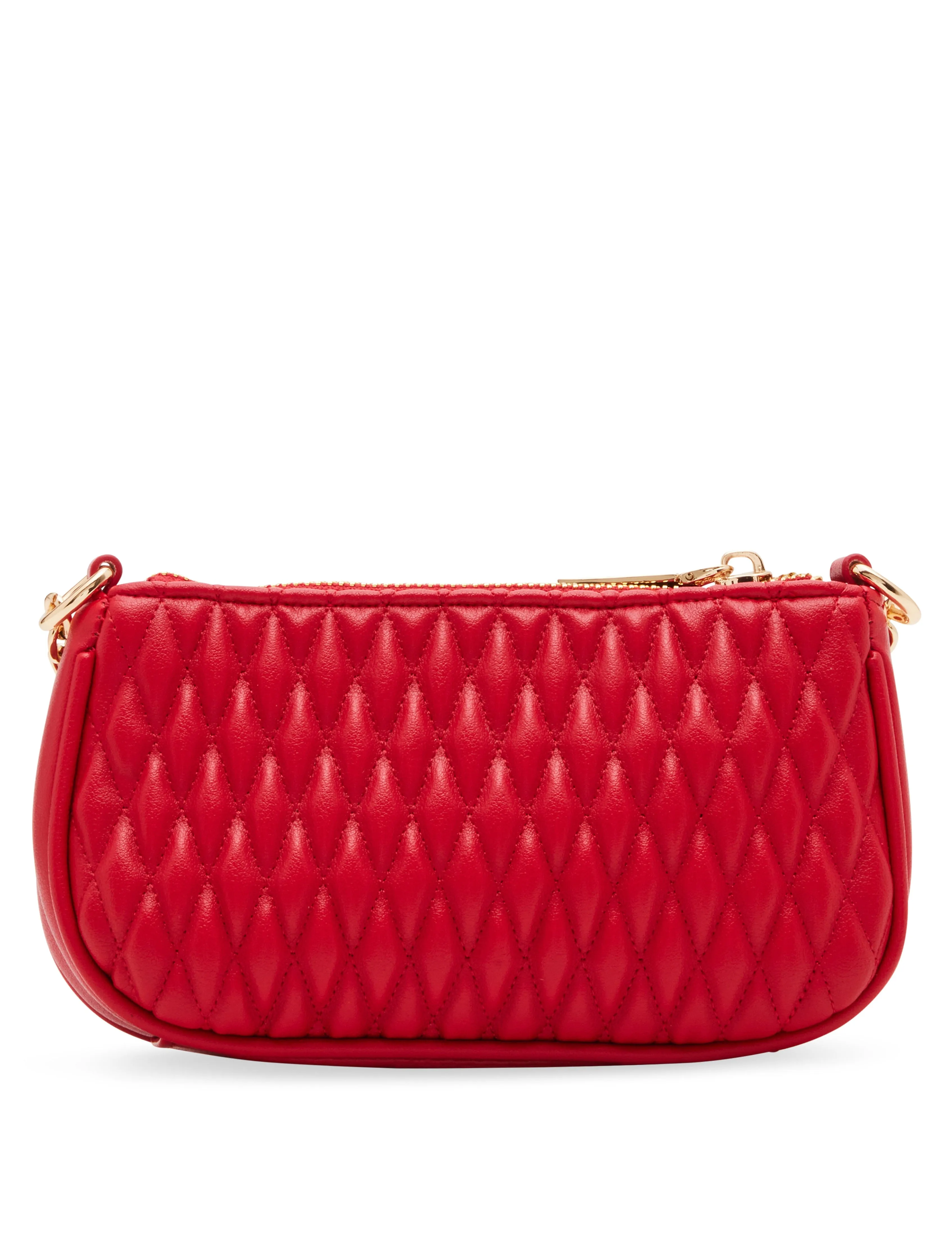 Mini Ruched Crossbody With Chain Swag