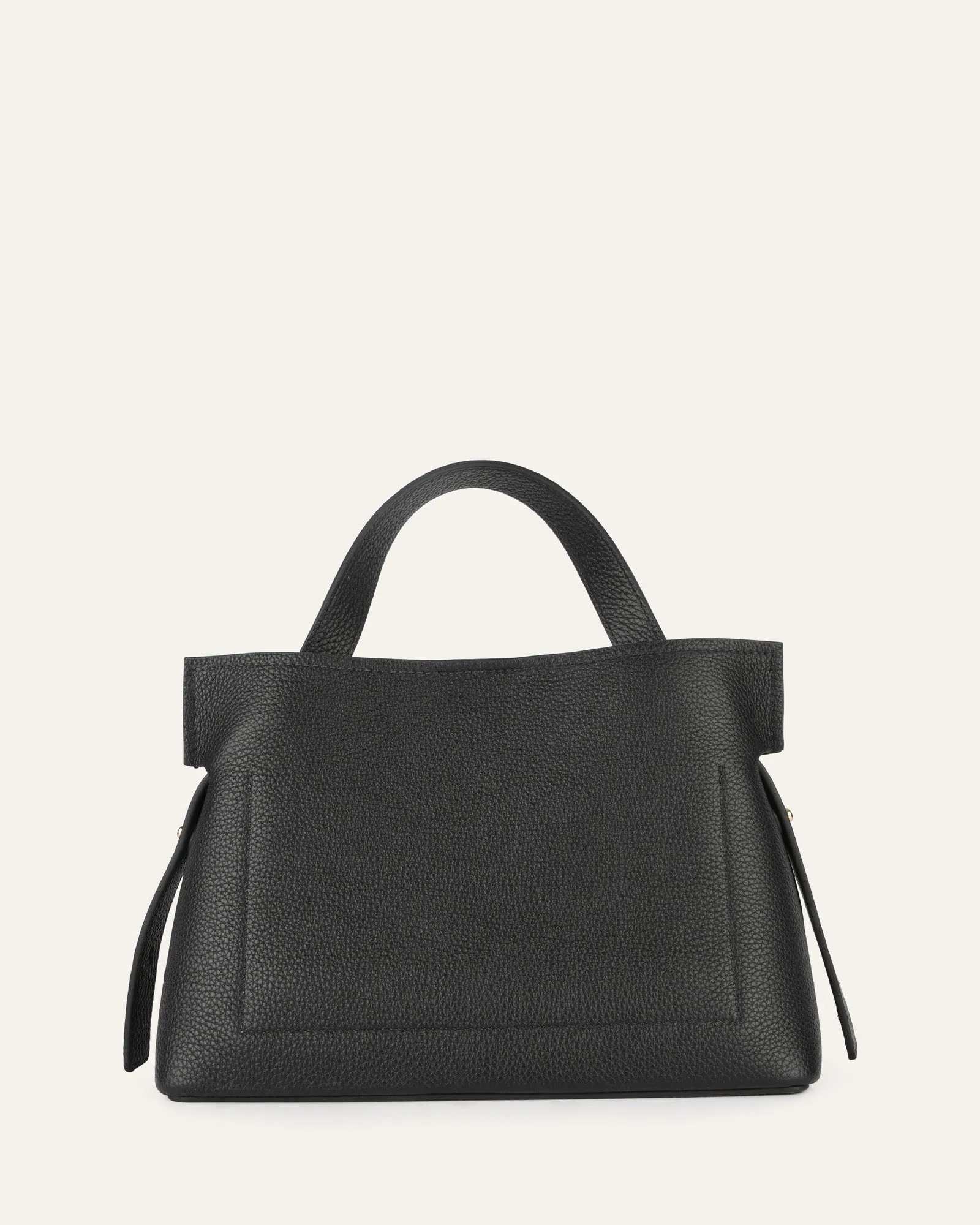 MISHI CROSSBODY BAG BLACK LEATHER