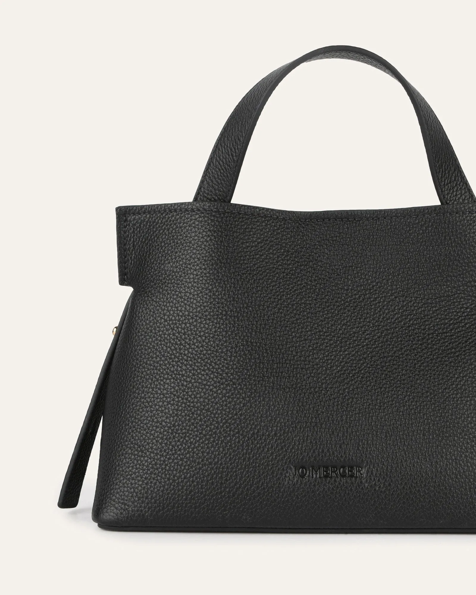 MISHI CROSSBODY BAG BLACK LEATHER