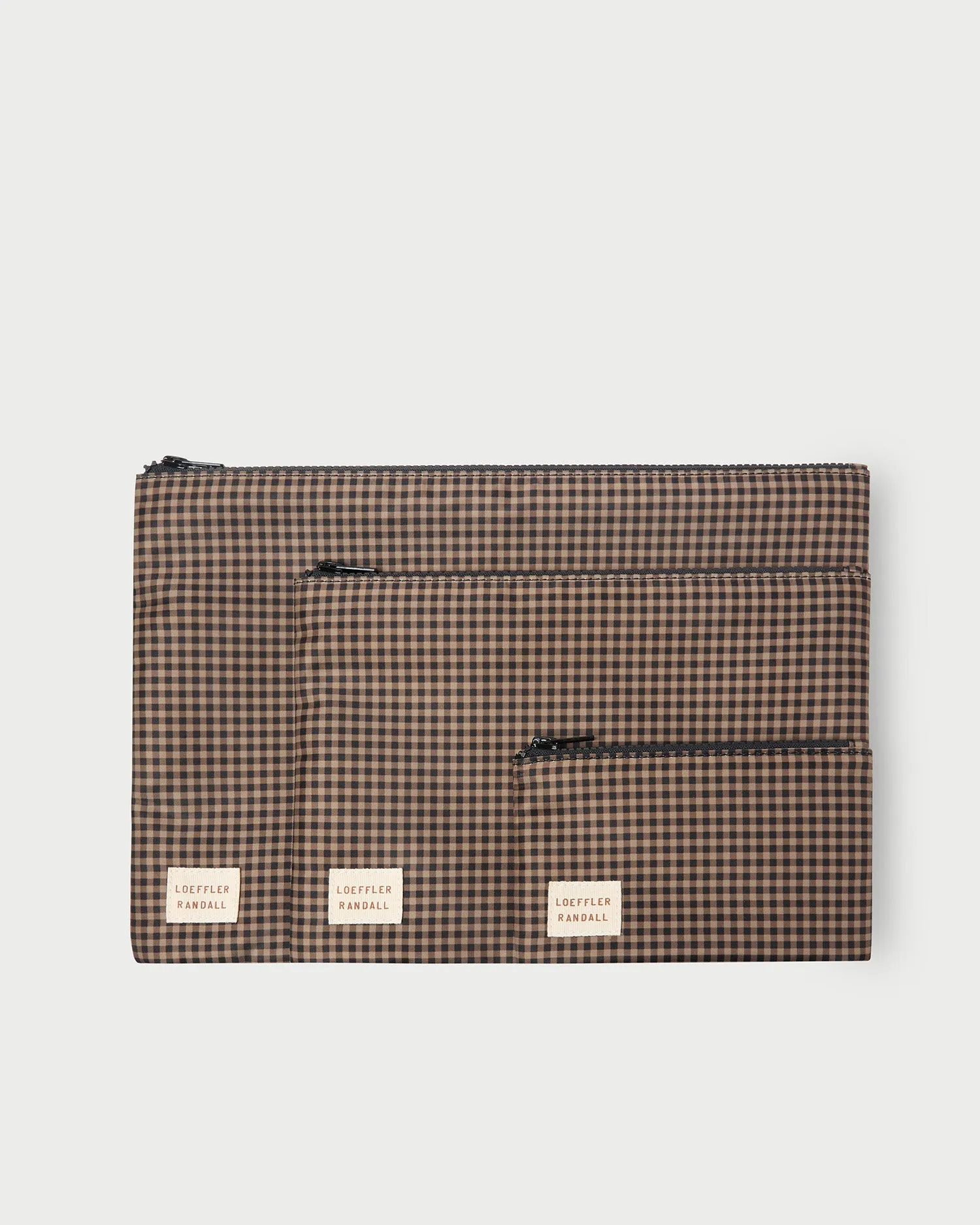 Murphy Brown/Black Check Pouch Set