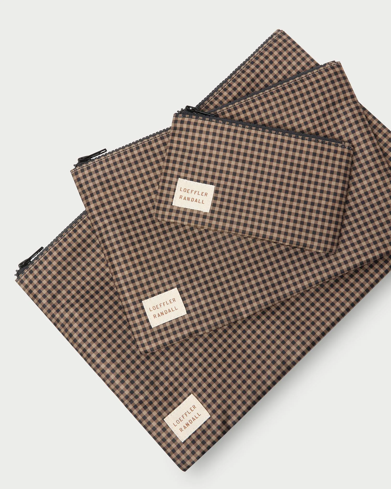 Murphy Brown/Black Check Pouch Set
