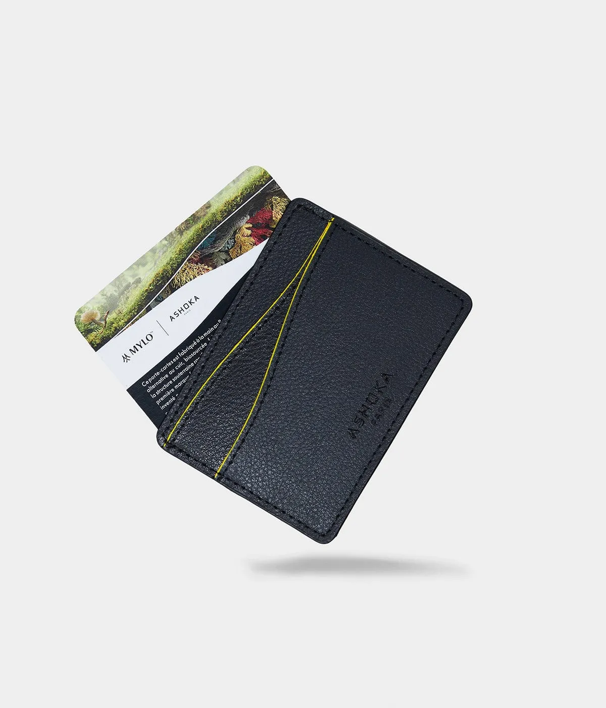 Mylo™️ Vegan Mushroom Leather Card Holder | Yellow