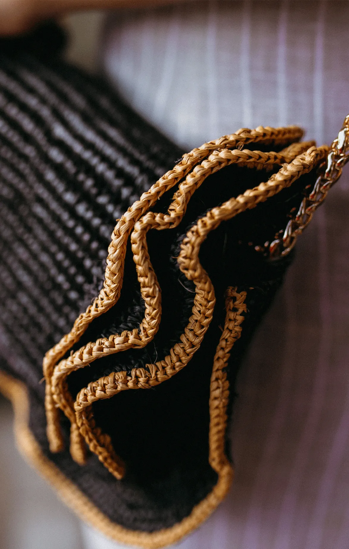Natural Toquilla Straw Shoulder Bag