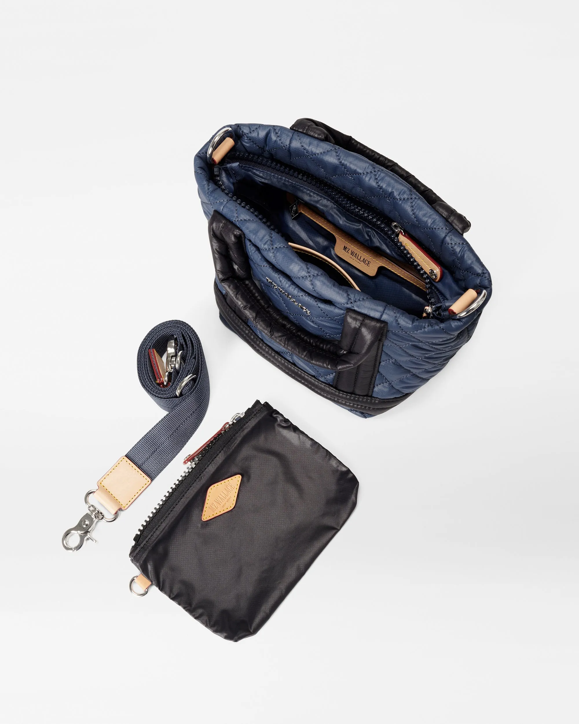 Navy & Black Mini Empire Tote