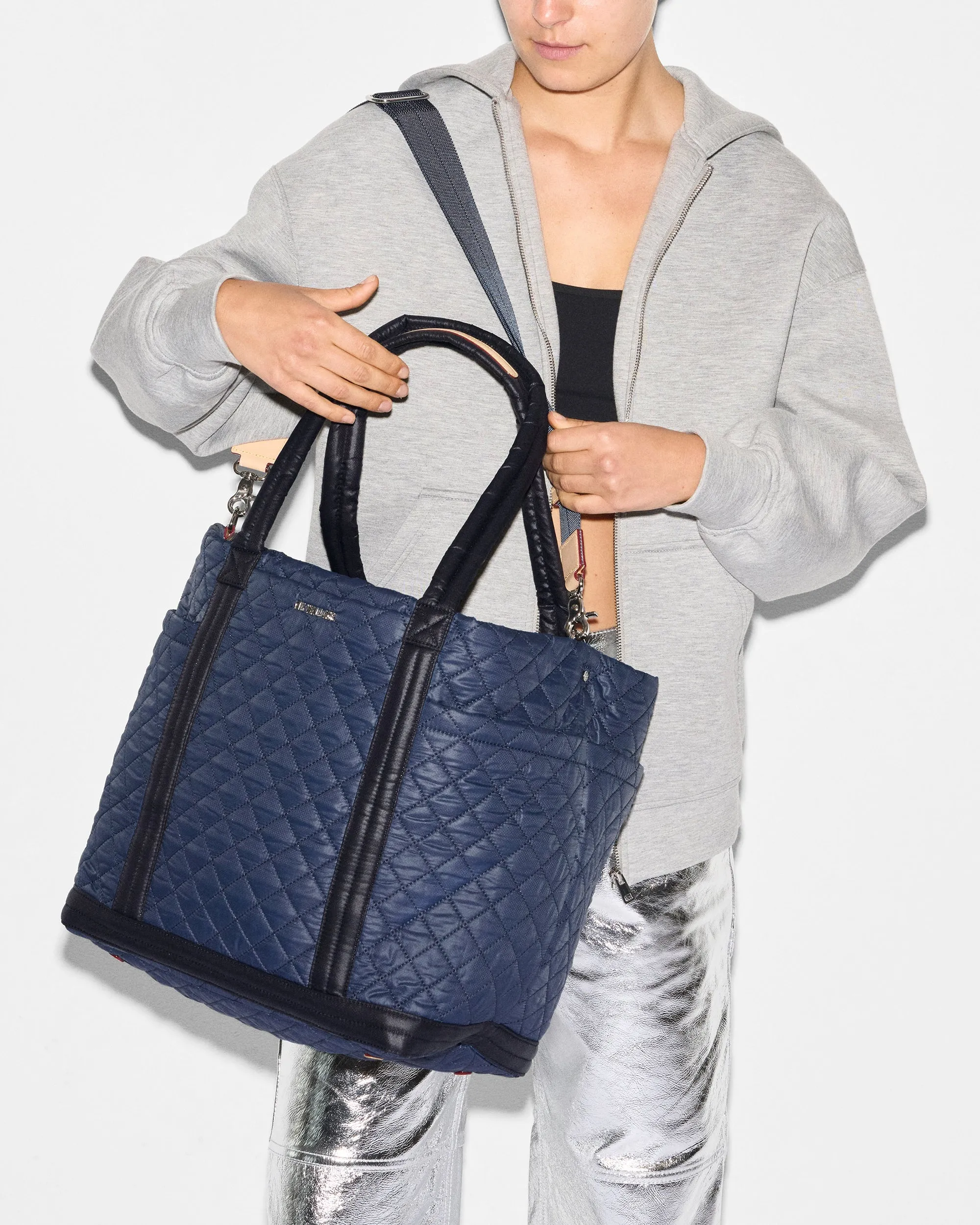 Navy &amp; Black Large Empire Tote