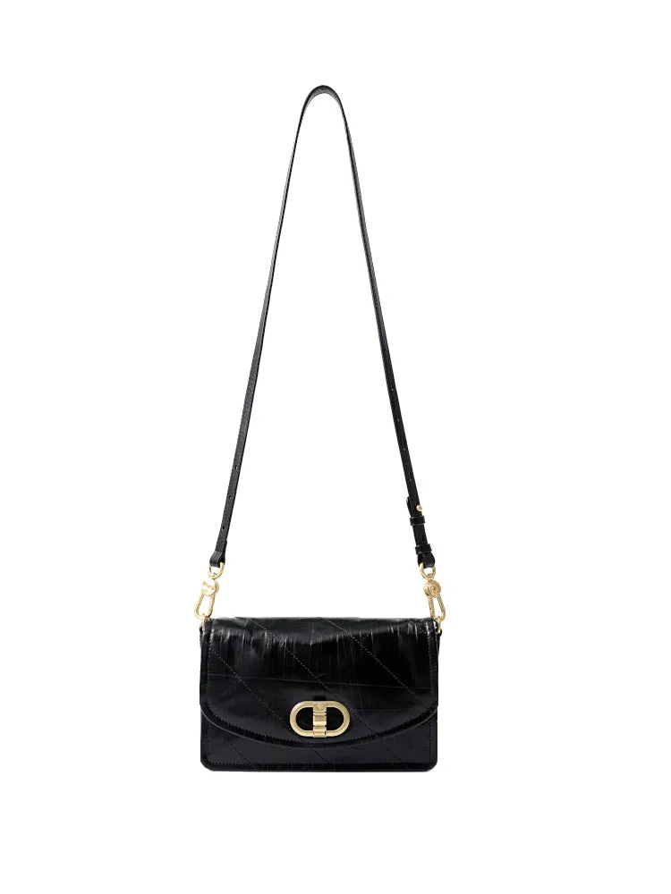 Note Large Leather Shoulder Bag