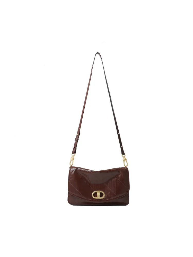 Note Large Leather Shoulder Bag