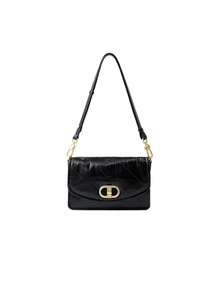 Note Large Leather Shoulder Bag