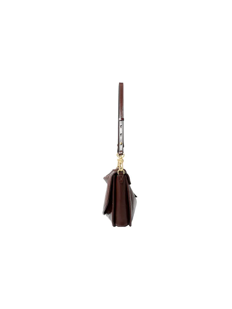 Note Large Leather Shoulder Bag