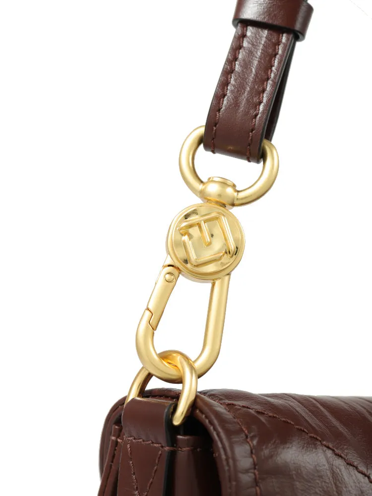 Note Large Leather Shoulder Bag