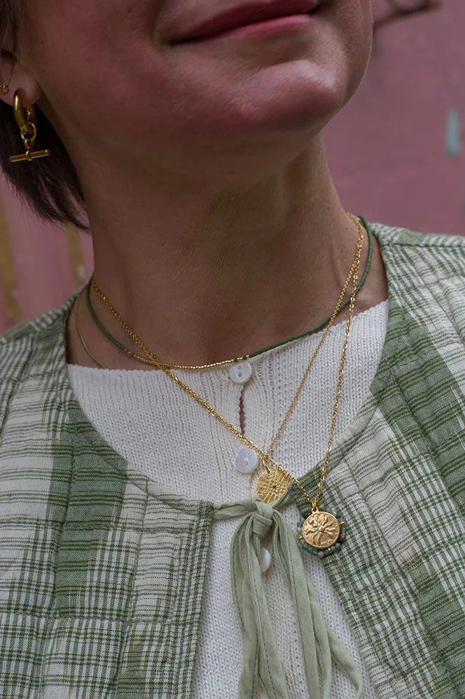 Palas Belamar Green Agate Necklace